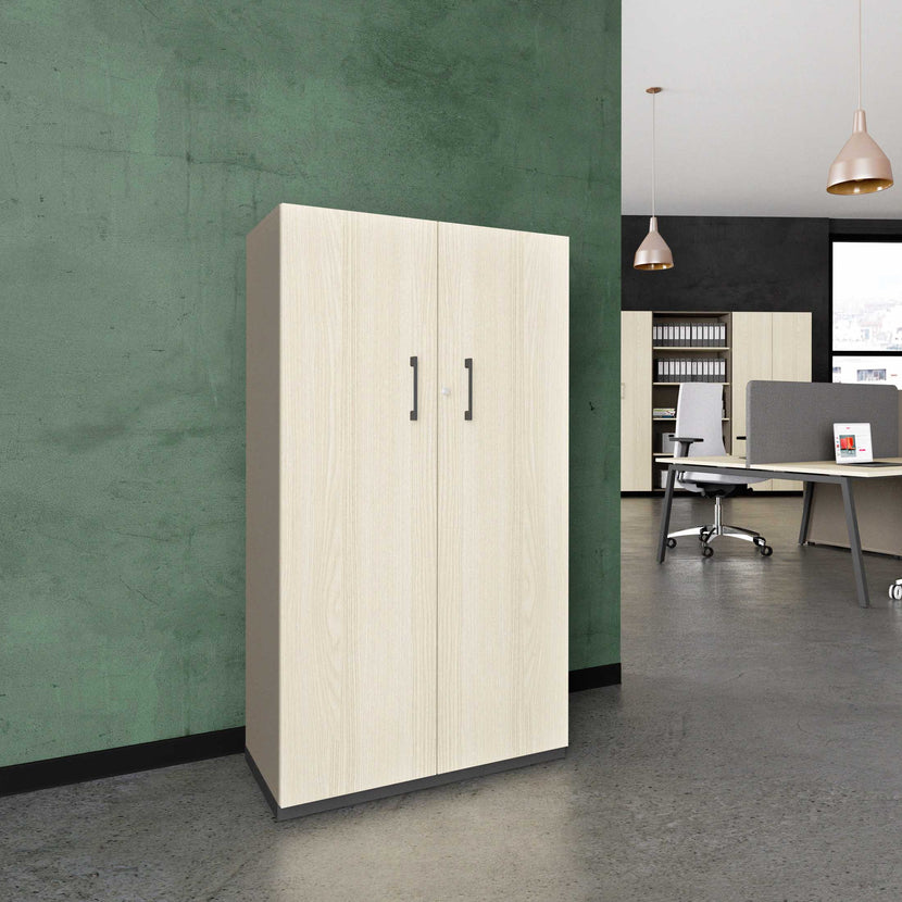 CHOICE Armoire de porte d'aile | 4 oh, 800 x 1465 mm, cendres gris / sable cubanite