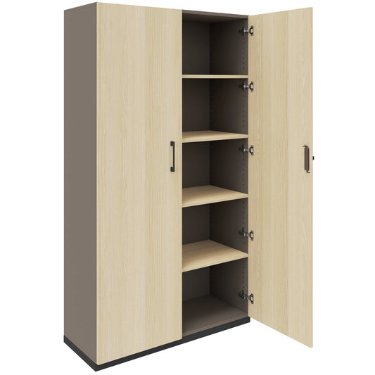 CHOICE Flügeltürenschrank | 5 OH, 1000 x 1820 mm, Cubanitgrau / Sandesche