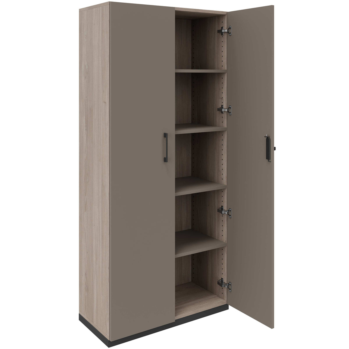 CHOICE Flügeltürenschrank | 5 OH, 800 x 1820 mm, Nordeiche grau / Cubanitgrau - 2 Lightbox Main Image