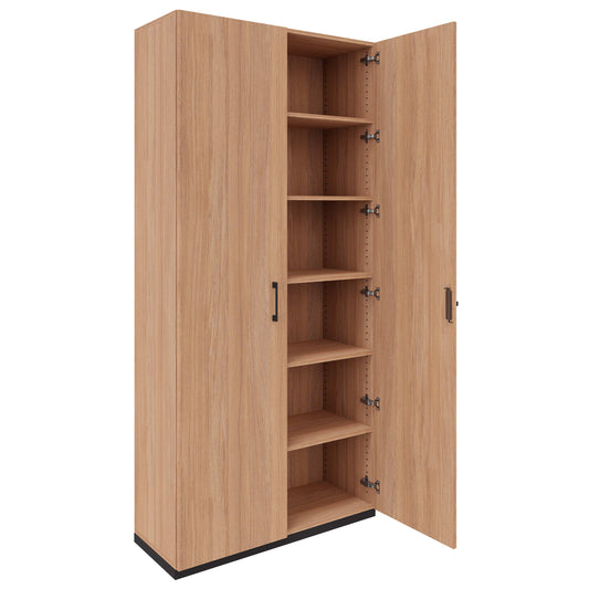 Armoire à portes battantes CHOICE | 6 OH, 1000 x 2170 mm, chêne ambré