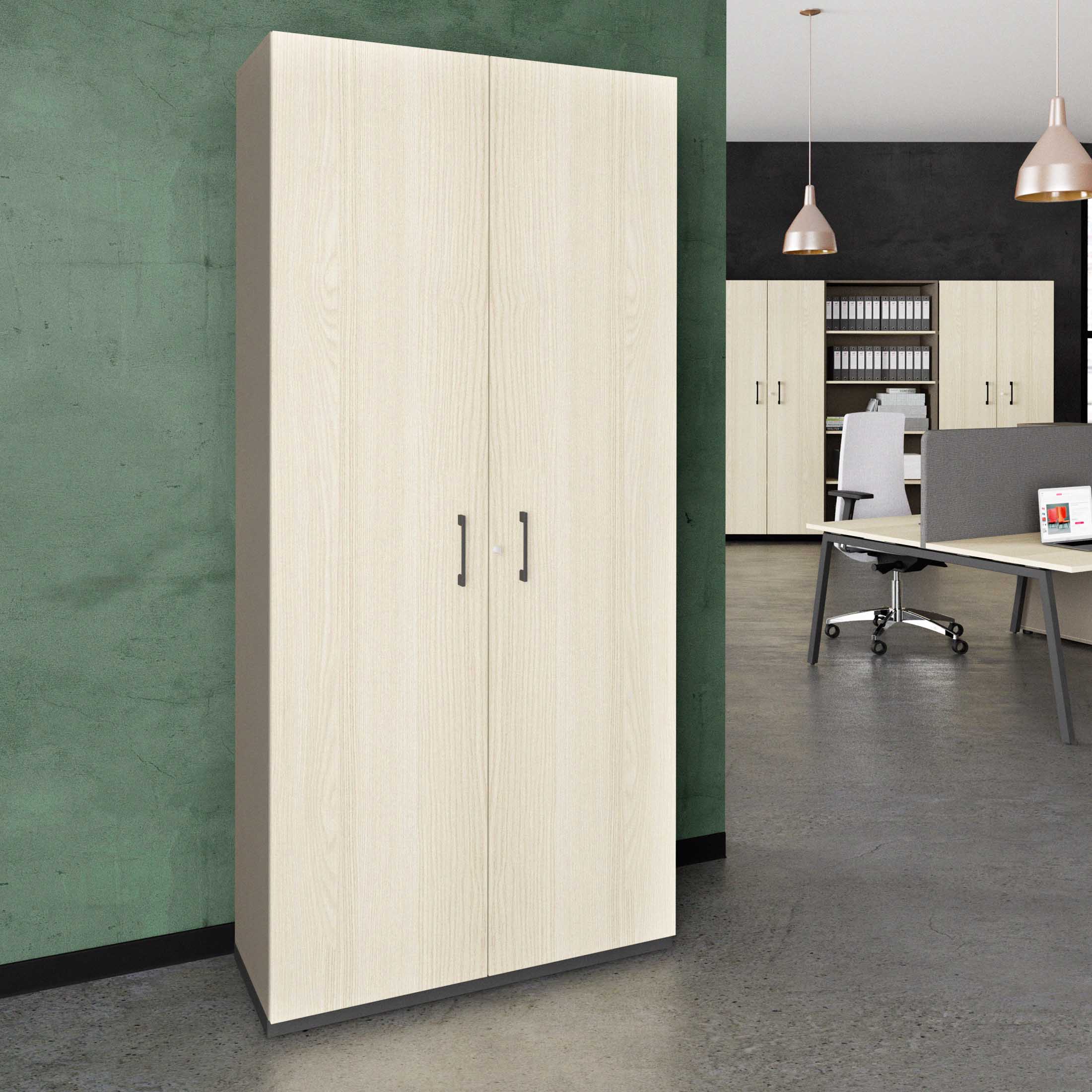 CHOICE Cabinetto per porte dell'ala | 6 OH, 1000 x 2170 mm, cubanite grigio / cenere di sabbia