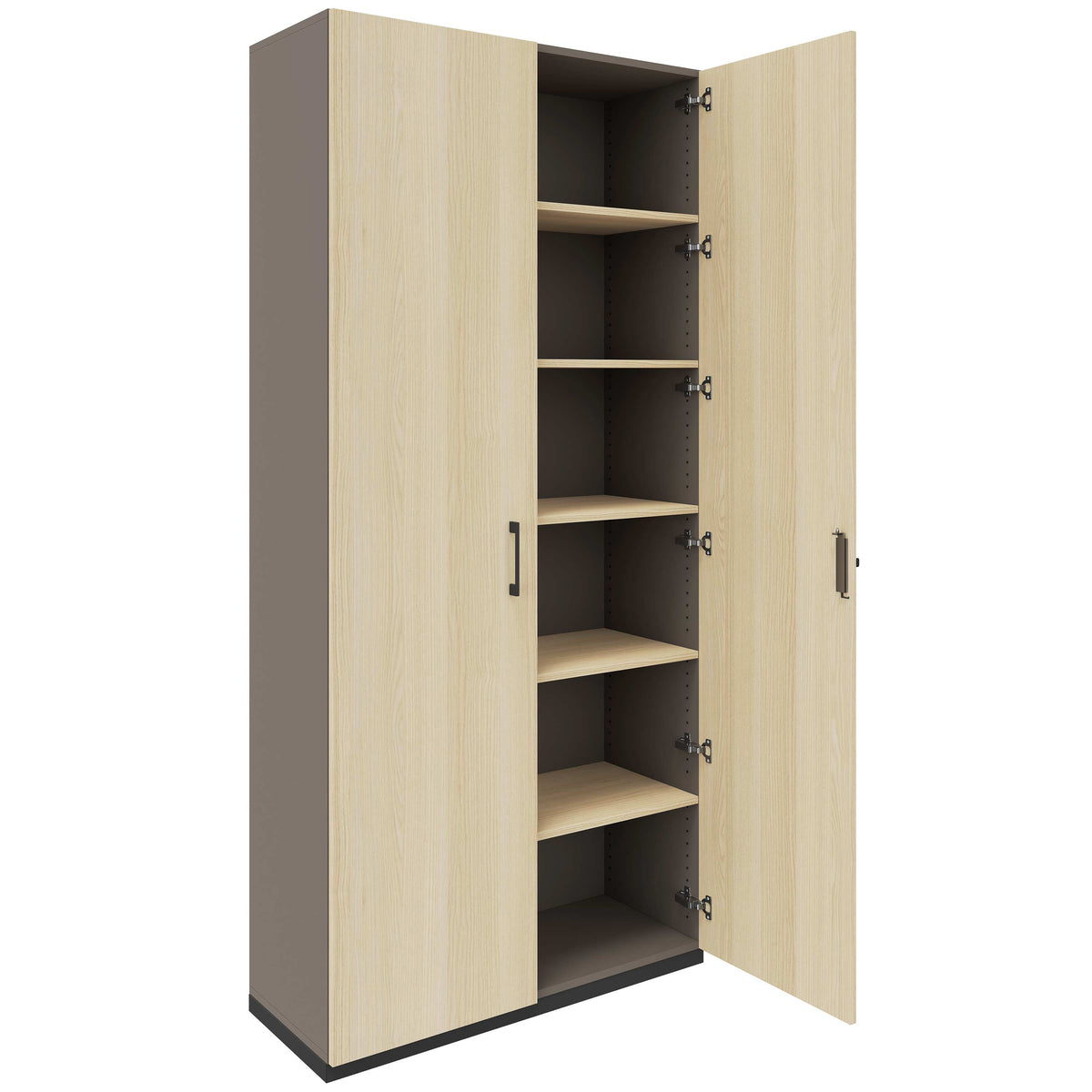 CHOICE Armoire de porte d'aile | 6 oh, 1000 x 2170 mm, cendres gris / sable cubanite - 2 Lightbox Main Image