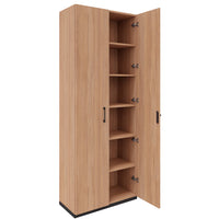 CHOICE hinged door wardrobe | 6 OH, 800 x 2170 mm, amber oak