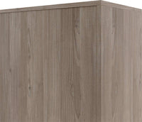 CHOICE hinged door wardrobe | 6 OH, 800 x 2170 mm, northern oak gray / cubanite gray