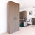 CHOICE hinged door wardrobe | 6 OH, 800 x 2170 mm, northern oak gray / cubanite gray