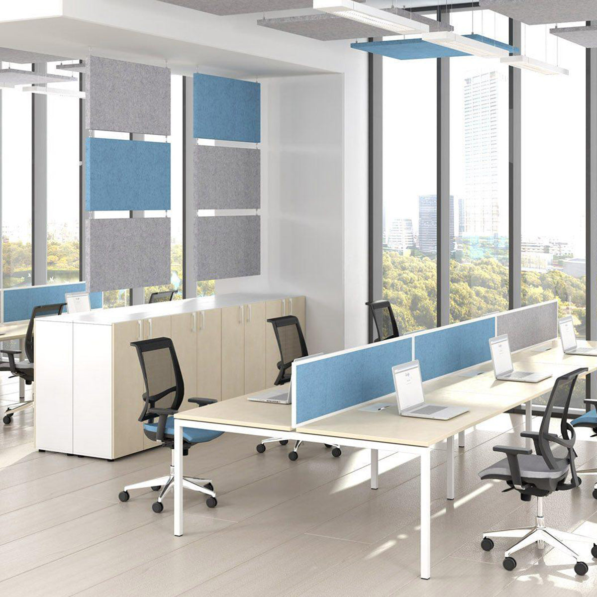 MODUS acoustic ceiling sail | 400 x 400 mm, VELITO wool cover