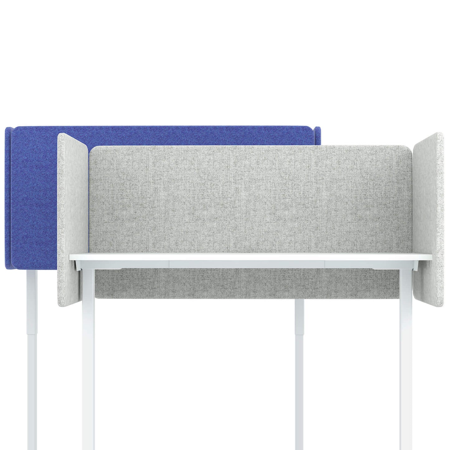 DESK Akustik-Tischtrennwand | 760 mm hoch, Polyesterbezug BERTA