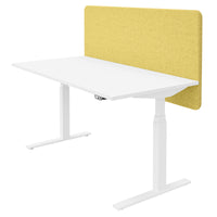 Cloison de table acoustique DESK | 760 mm de haut, housses en laine VELITO / SYNERGY