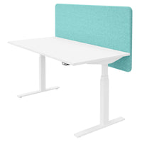 Cloison de table acoustique DESK | 760 mm de haut, housses en laine VELITO / SYNERGY