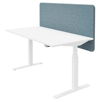 Cloison de table acoustique DESK | 760 mm de haut, housses en laine VELITO / SYNERGY