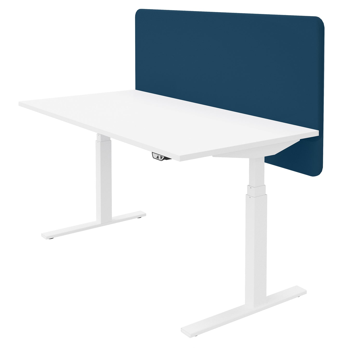 Cloison de table acoustique DESK | Hauteur 760 mm, housse polyester LUCIA