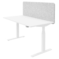 Top acoustic table partition | 595 mm high, polyester cover Berta