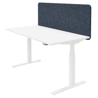 Top acoustic table partition | 595 mm high, polyester cover Berta