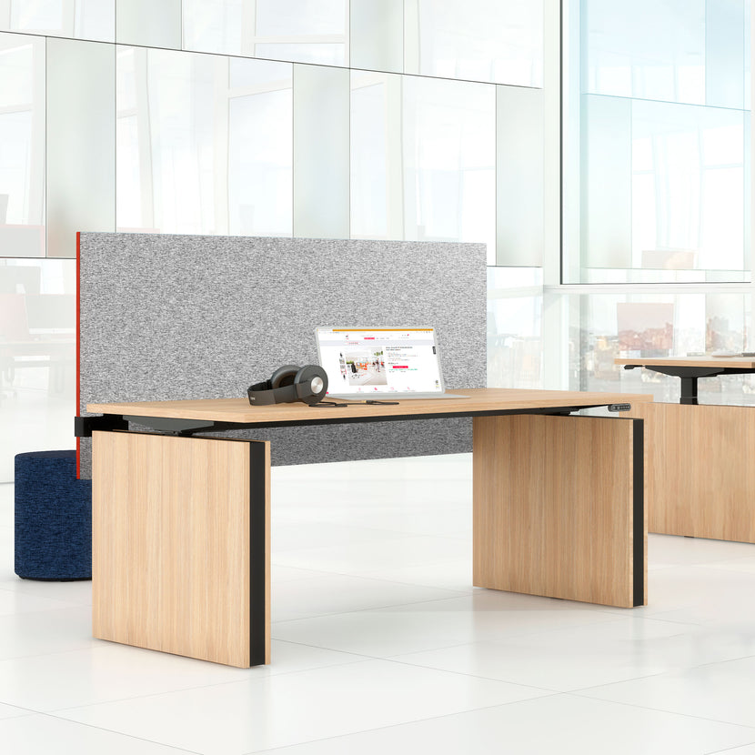 MODUS acoustic table partition | 740 mm high, polyester cover BERTA