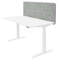 Cloison de table acoustique TOP | 595 mm de haut, housses en laine VELITO / SYNERGY