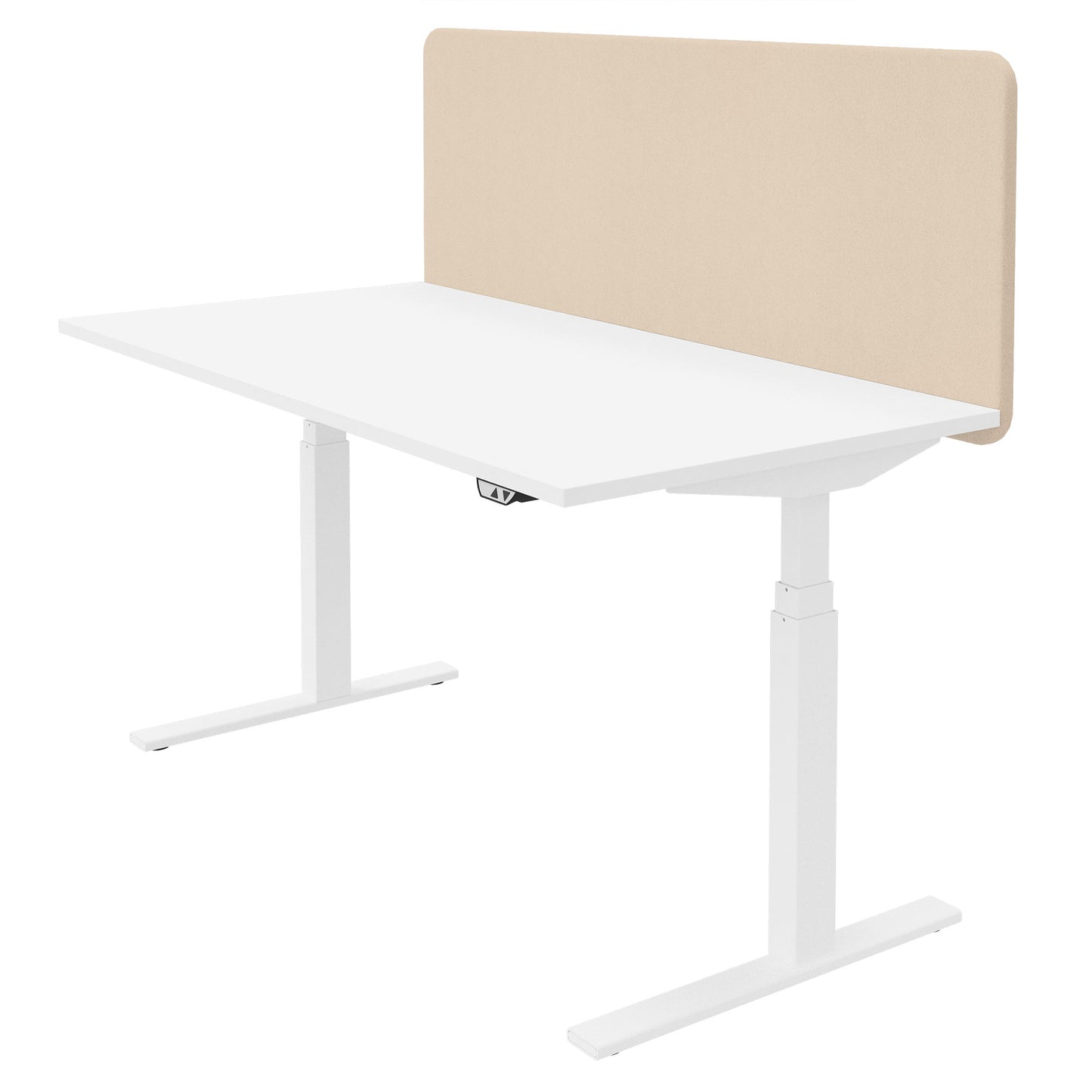 Cloison de table acoustique TOP | 595 mm de haut, housses en laine VELITO / SYNERGY