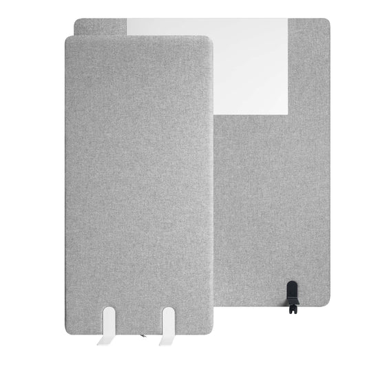 STANLY Acoustic partition | Sound absorbing, wool cover Velito - light gray mottled