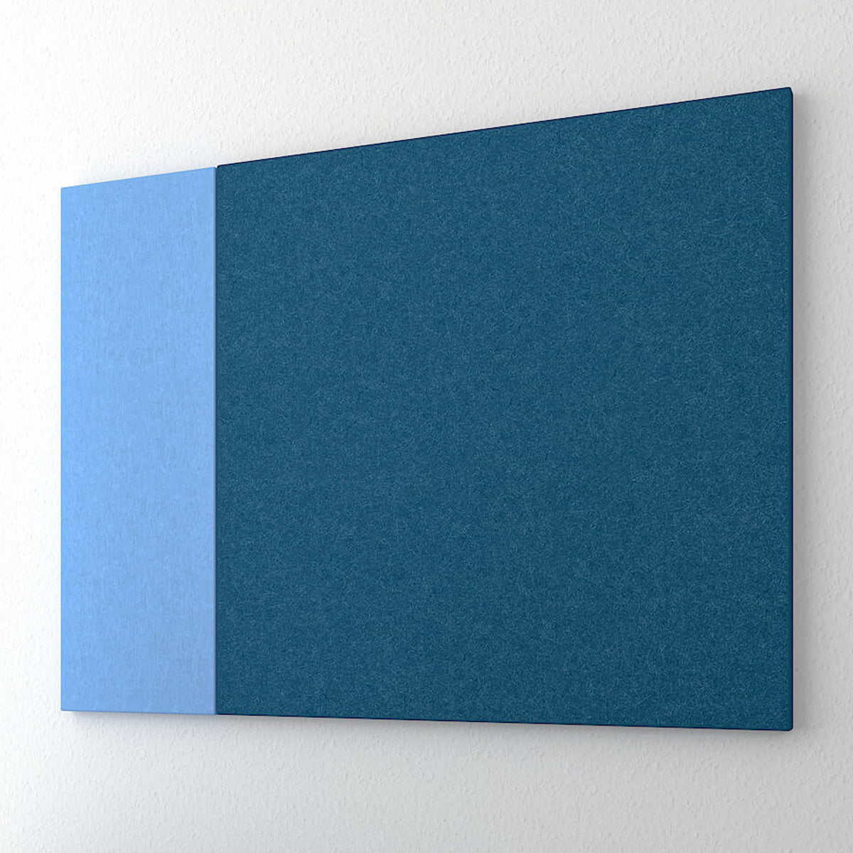 MODUS Acoustic wall panel | Wall cladding, complete system, wool cover Velito - blue