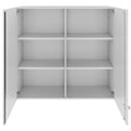 PRO Armoire haute complémentaire | 3 hauteurs de classeur, 800 - 1200 x 1110 mm, fermeture amortie, gris  - 3 Thumbnail Image