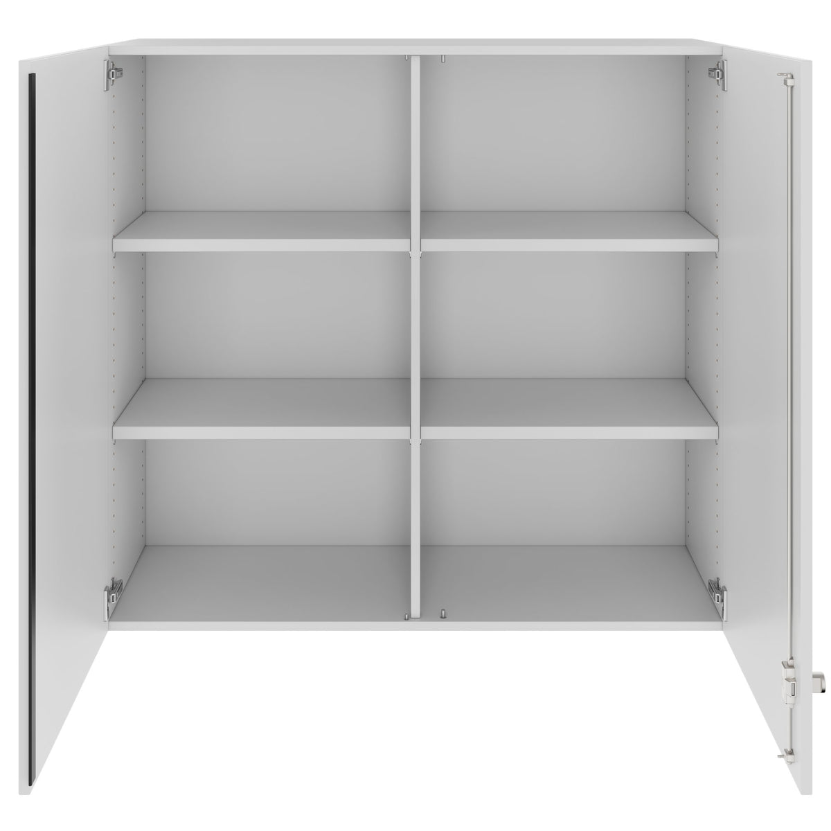 PRO Armoire haute complémentaire | 3 hauteurs de classeur, 800 - 1200 x 1110 mm, fermeture amortie, gris  - 3 Lightbox Main Image