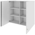 PRO Armoire haute complémentaire | 3 hauteurs de classeur, 800 - 1200 x 1110 mm, fermeture amortie, gris  - 4 Thumbnail Image
