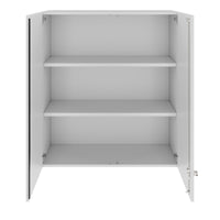 PRO top cabinet | 3 OH, 800 - 1200 x 1110 mm, soft close, gray