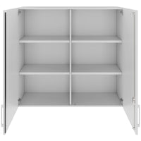 PRO top cabinet | 3 OH, 800 - 1200 x 1110 mm, soft close, gray