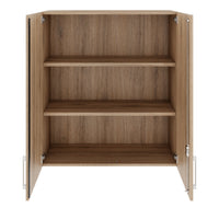 PRO top cabinet | 3 OH, 800 - 1200 x 1110 mm, soft close, natural oak