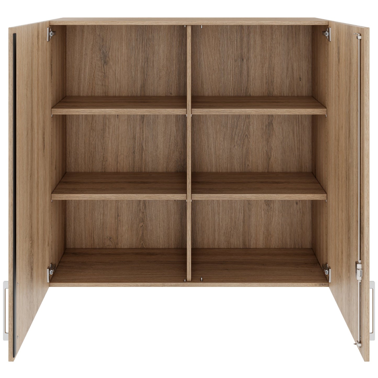 Armoire supérieure PRO | 3 OH, 800 - 1200 x 1110 mm, fermeture amortie, chêne naturel