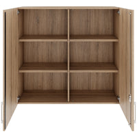 PRO top cabinet | 3 OH, 800 - 1200 x 1110 mm, soft close, natural oak