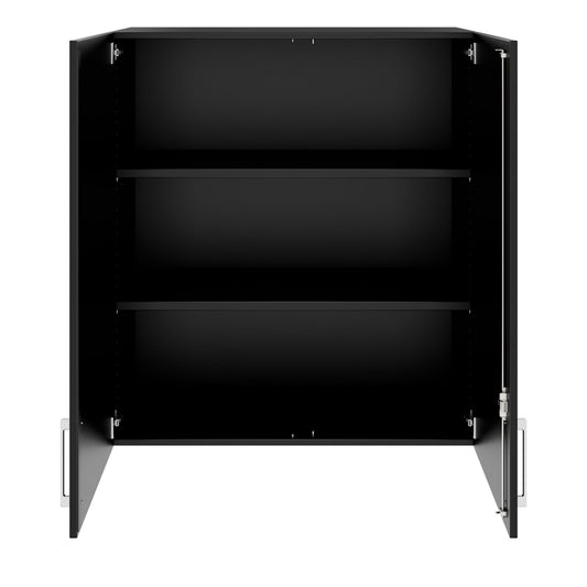 PRO Aufsatzschrank | 3 OH, 800 - 1200 x 1110 mm, Soft-Close, Schwarz