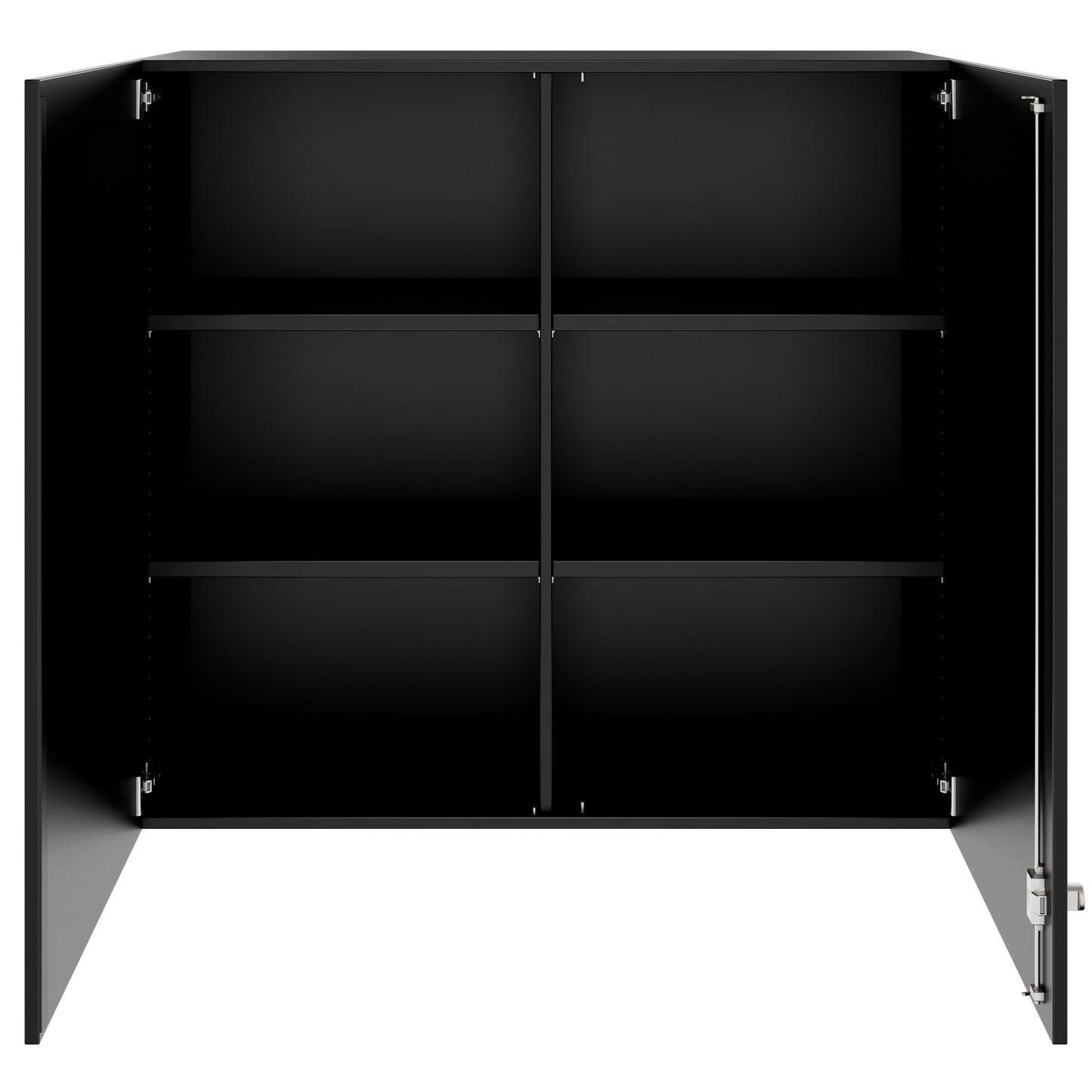 PRO top cabinet | 3 OH, 800 - 1200 x 1110 mm, soft close, black