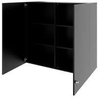 Armoire supérieure PRO | 3 OH, 800 - 1200 x 1110 mm, fermeture amortie, noir