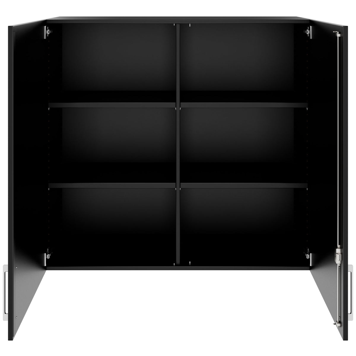 PRO Aufsatzschrank | 3 OH, 800 - 1200 x 1110 mm, Soft-Close, Schwarz - 3 Lightbox Main Image