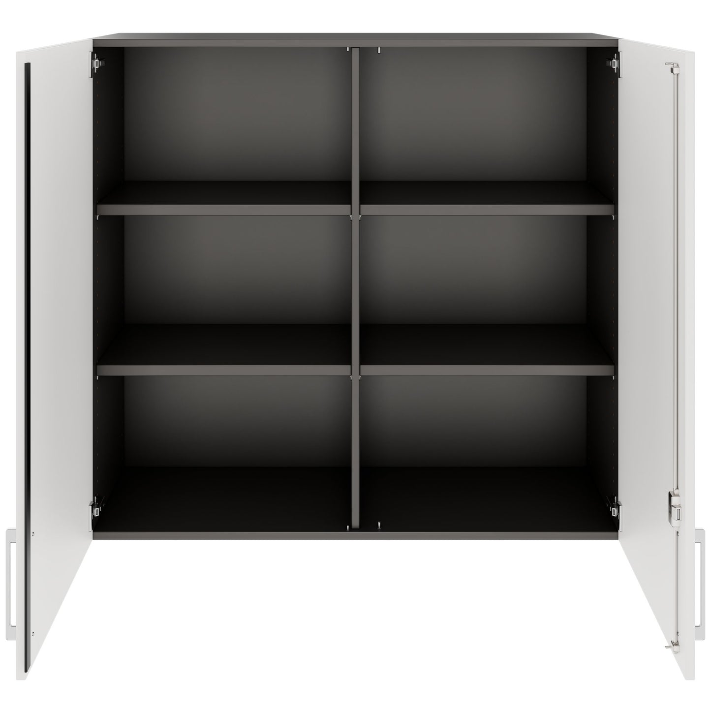 PRO Top Cabinet | 3 OH, 800 - 1200 x 1110 mm, morbido -close, grafite / bianco