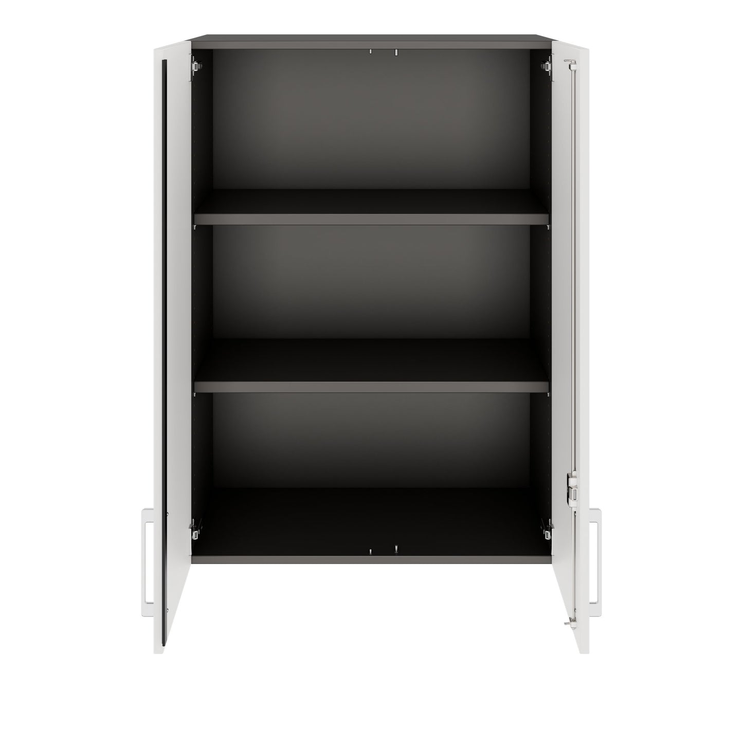 PRO Top Cabinet | 3 OH, 800 - 1200 x 1110 mm, morbido -close, grafite / bianco