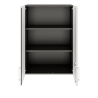 PRO Top Cabinet | 3 OH, 800 - 1200 x 1110 mm, morbido -close, grafite / bianco