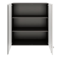 PRO Top Cabinet | 3 oh, 800 - 1200 x 1110 mm, soft -close, graphite / blanc