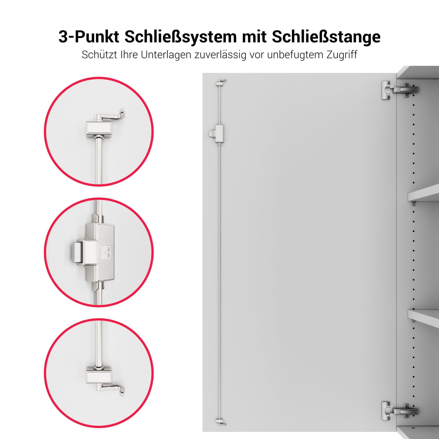 PRO Aufsatzschrank | 2 OH, 800 - 1200 x 740 mm, Soft-Close, Grau