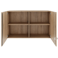 PRO Aufsatzschrank | 2 OH, 800 - 1200 x 740 mm, Soft-Close, Natureiche