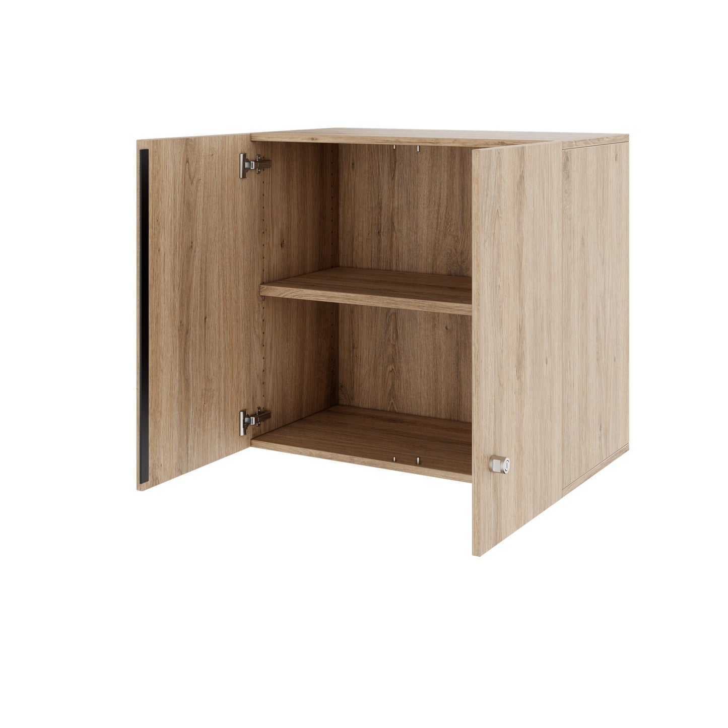 PRO Aufsatzschrank | 2 OH, 800 - 1200 x 740 mm, Soft-Close, Natureiche