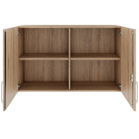 PRO Aufsatzschrank | 2 OH, 800 - 1200 x 740 mm, Soft-Close, Natureiche