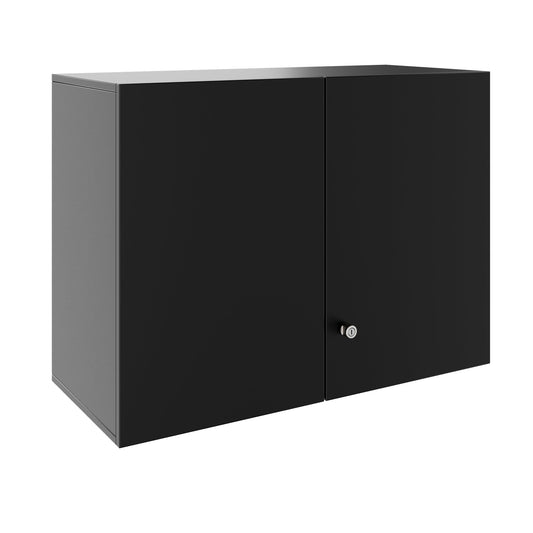 PRO Aufsatzschrank | 2 OH, 800 - 1200 x 740 mm, Soft-Close, Schwarz