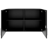 PRO top cabinet | 2 OH, 800 - 1200 x 740 mm, soft close, black