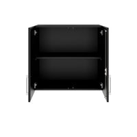 PRO top cabinet | 2 OH, 800 - 1200 x 740 mm, soft close, black