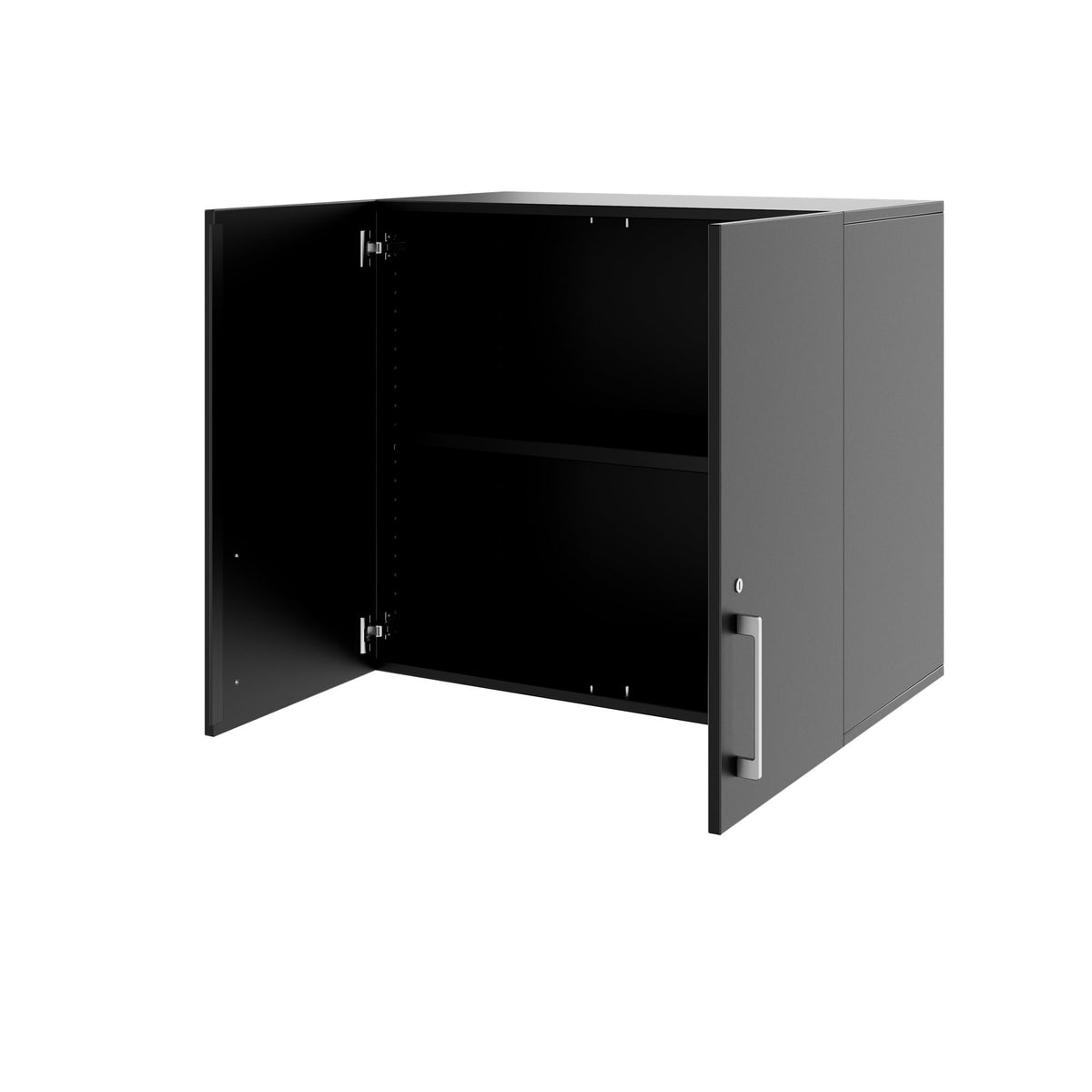 PRO Aufsatzschrank | 2 OH, 800 - 1200 x 740 mm, Soft-Close, Schwarz - 4 Lightbox Main Image