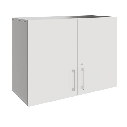 PRO Aufsatzschrank | 2 OH, 800 - 1200 x 740 mm, Soft-Close, Graphit / Weiß