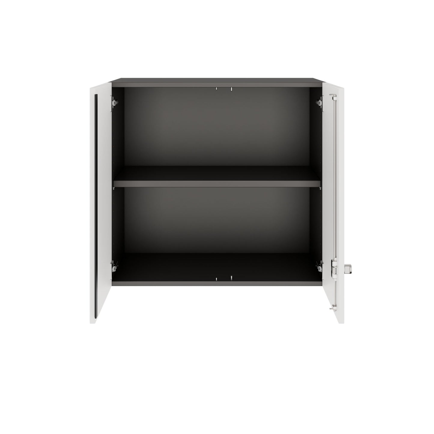 PRO Top Cabinet | 2 OH, 800 - 1200 x 740 mm, morbido -close, grafite / bianco