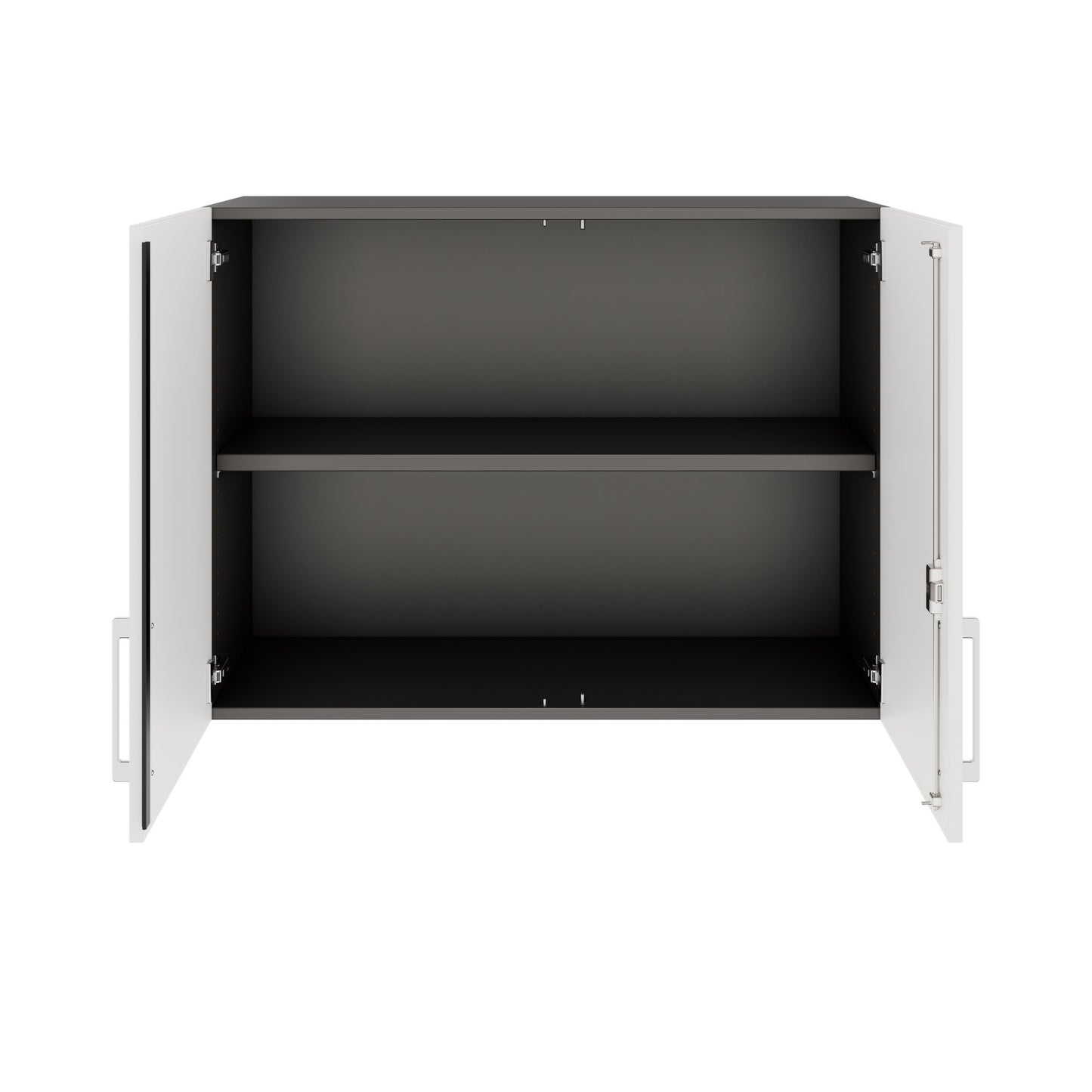 PRO Top Cabinet | 2 OH, 800 - 1200 x 740 mm, morbido -close, grafite / bianco