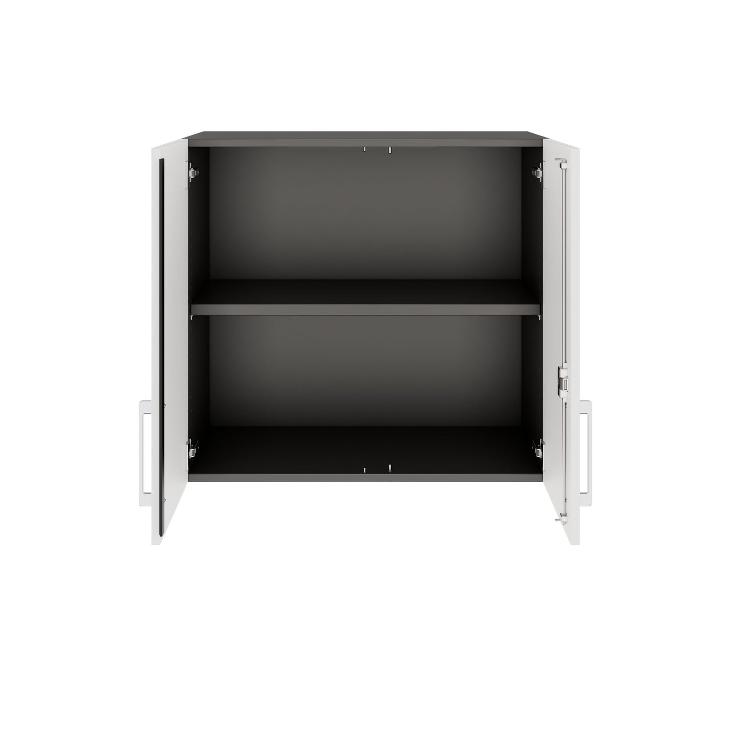PRO Top Cabinet | 2 OH, 800 - 1200 x 740 mm, morbido -close, grafite / bianco